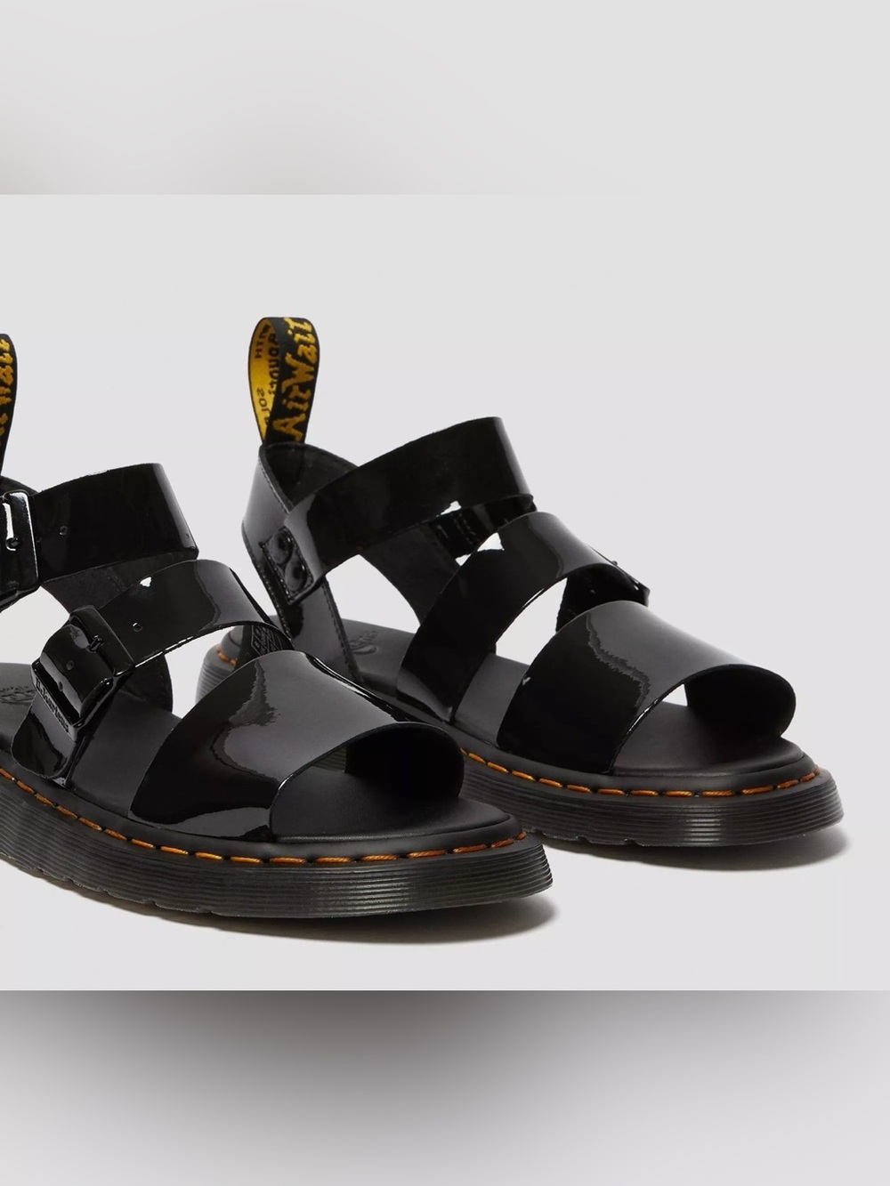 Dr. Martens Gryphon Patent Leather Gladiator Sandals